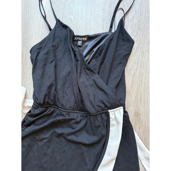 Express Black and White High Low Dress, Women's size Small - Picture 3 of 5